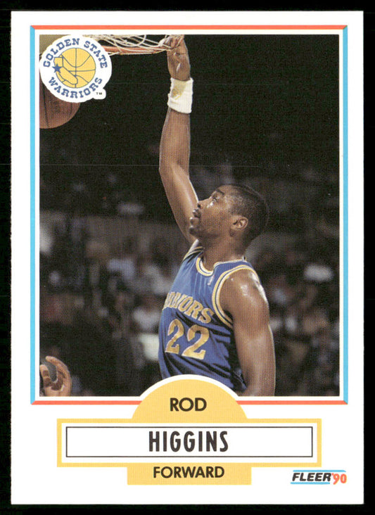 Rod Higgins 1990-91 Fleer #64 Golden State Warriors