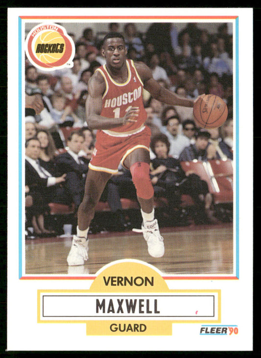 Vernon Maxwell 1990-91 Fleer #72 Houston Rockets