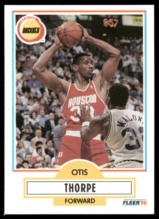 Otis Thorpe 1990-91 Fleer #74 Houston Rockets