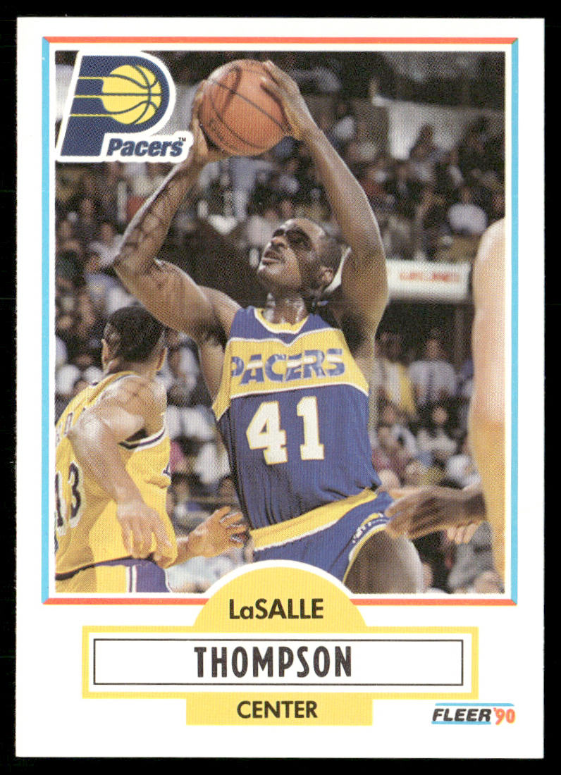 LaSalle Thompson 1990-91 Fleer #83 Indiana Pacers