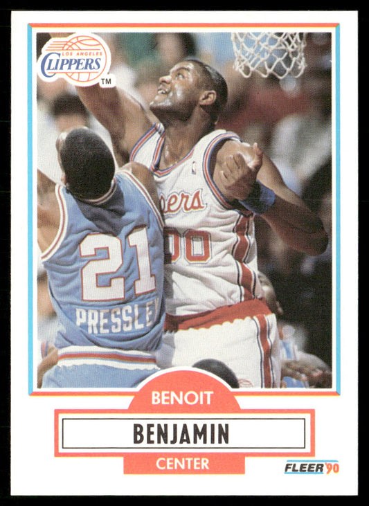 Benoit Benjamin 1990-91 Fleer #84 Los Angeles Clippers