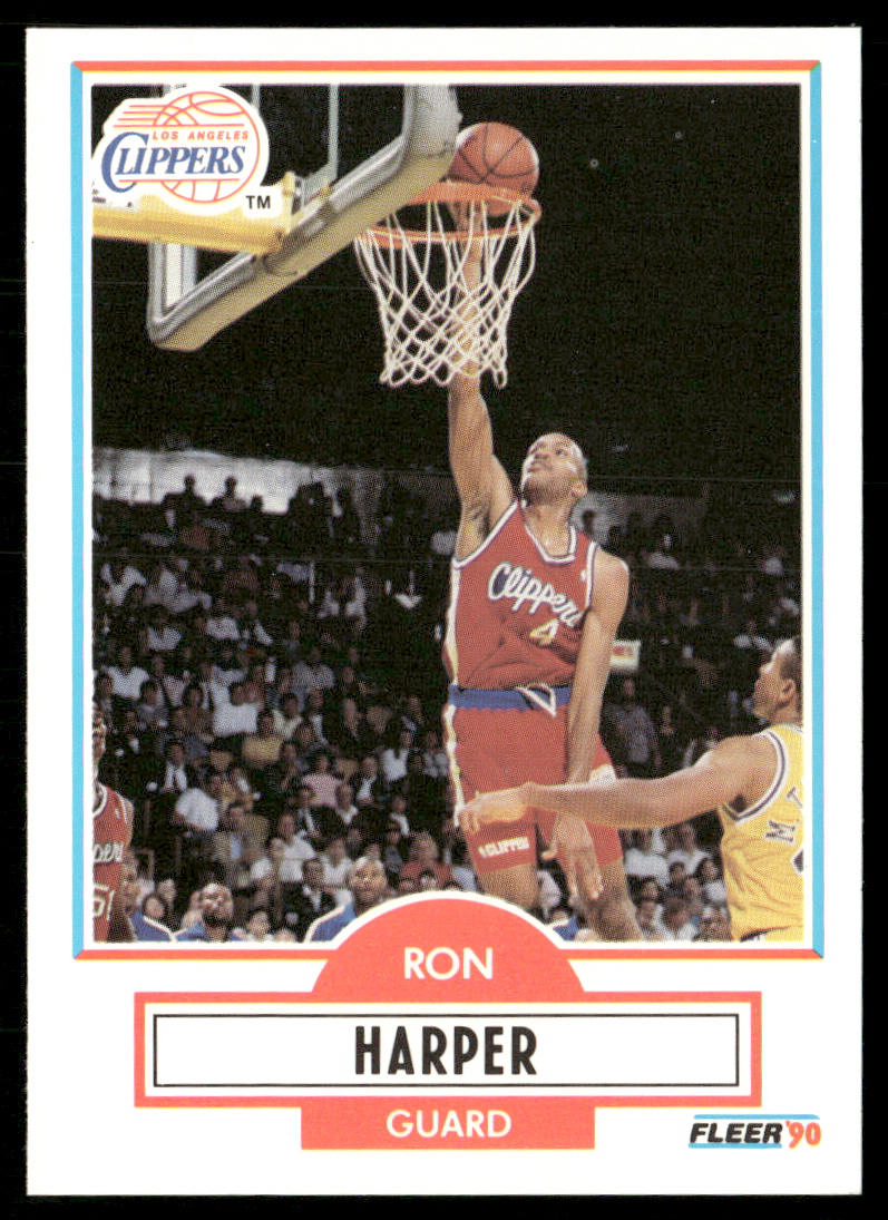 Ron Harper 1990-91 Fleer #86 Los Angeles Clippers