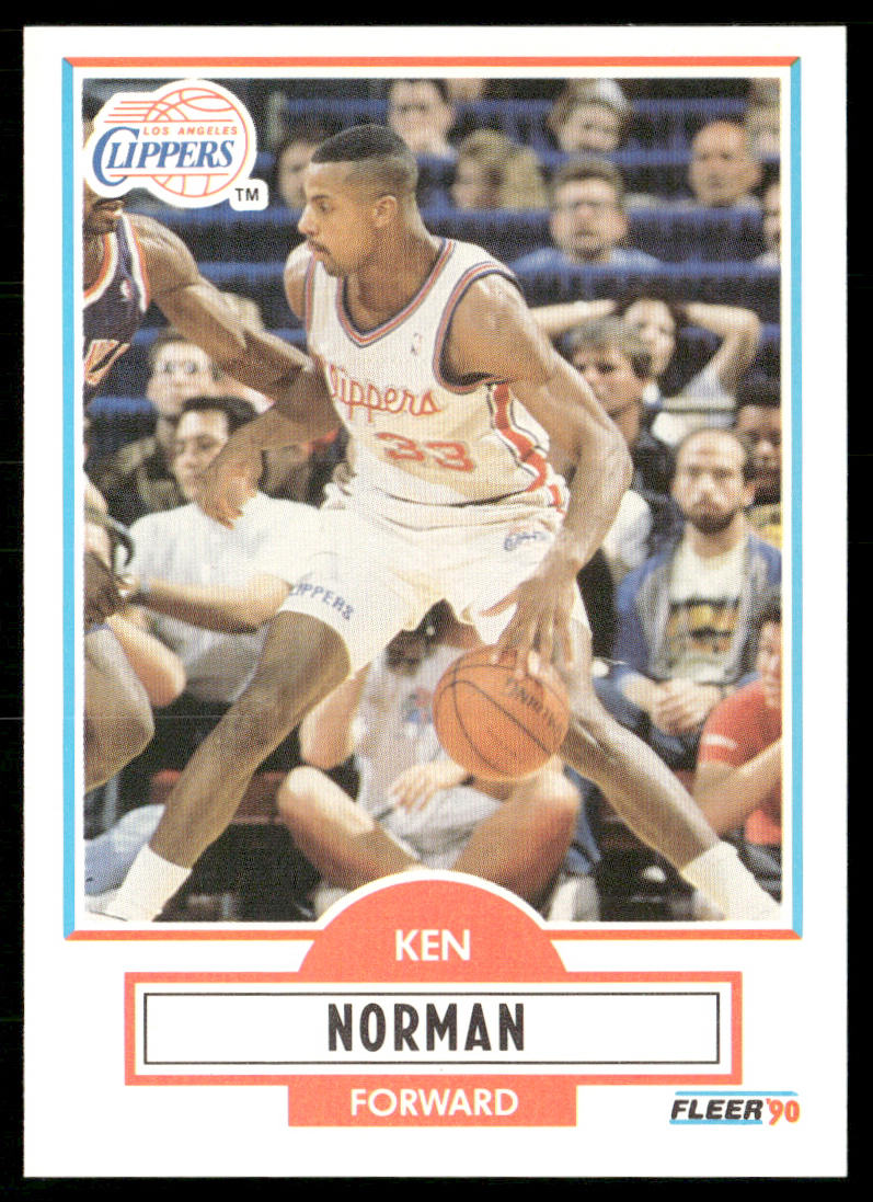 Ken Norman 1990-91 Fleer #88 Los Angeles Clippers