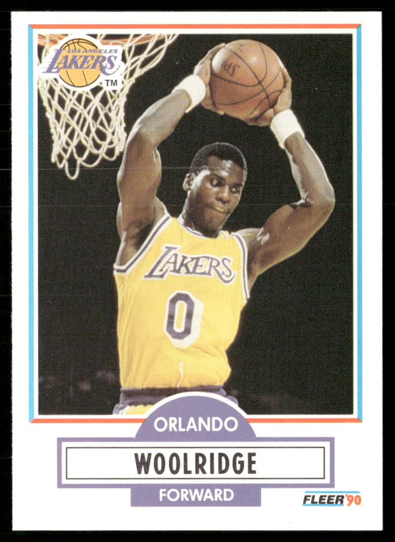Orlando Woolridge 1990-91 Fleer #96 Los Angeles Lakers