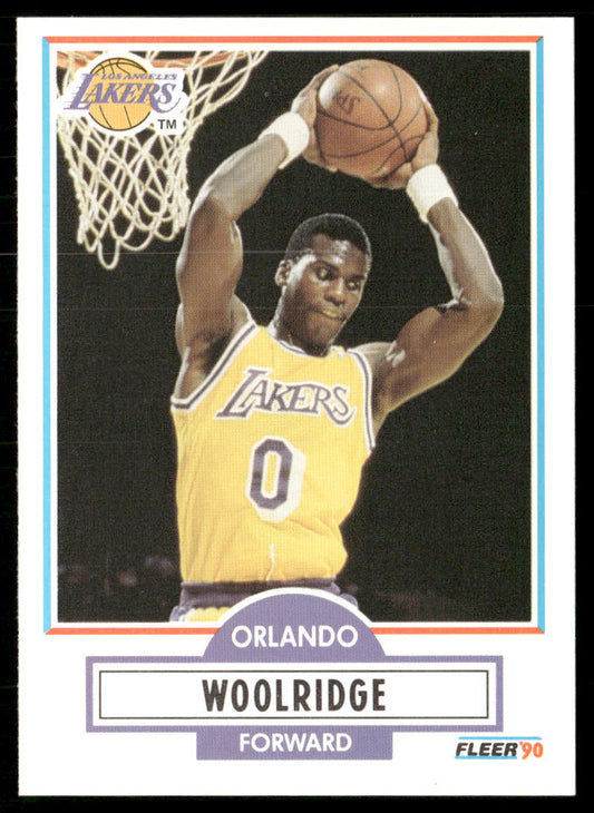 Orlando Woolridge 1990-91 Fleer #96 Los Angeles Lakers