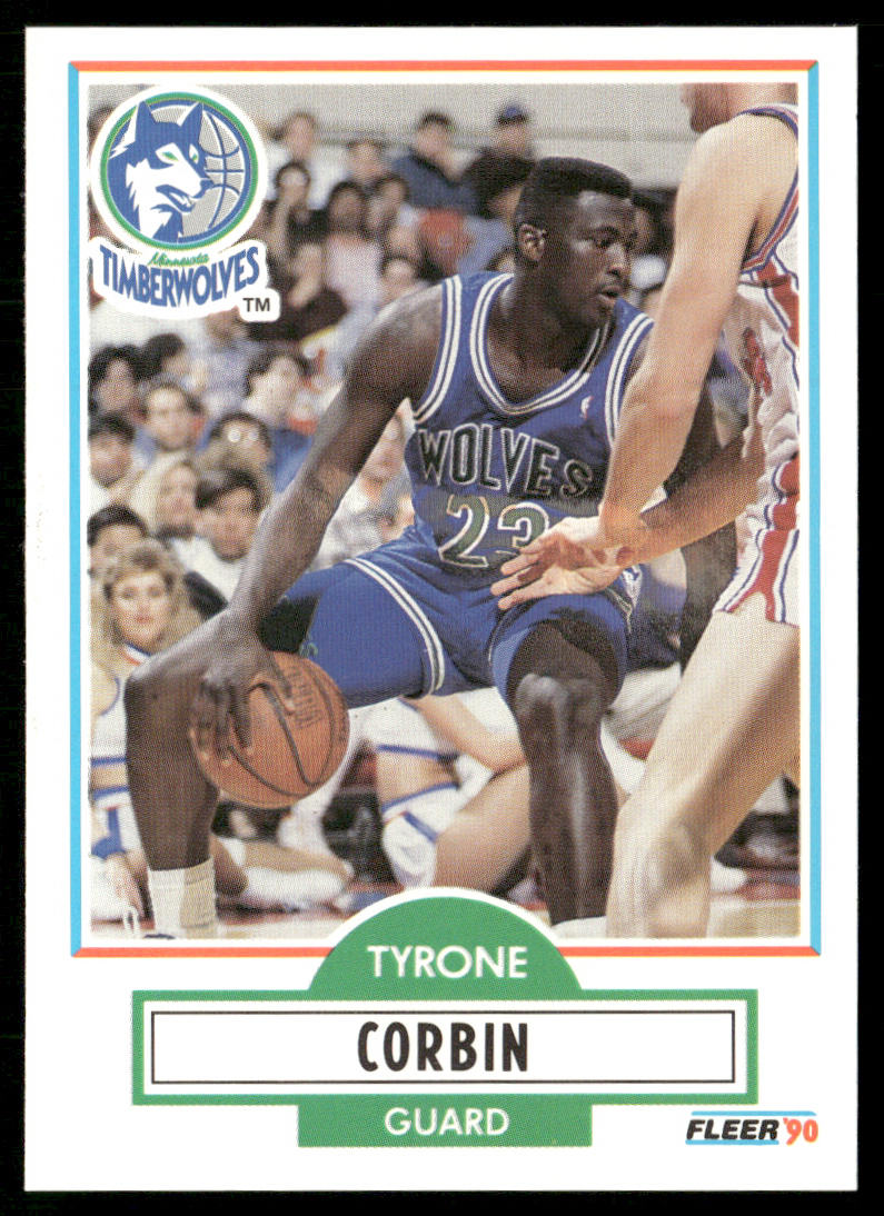 Tyrone Corbin 1990-91 Fleer #113 Minnesota Timberwolves