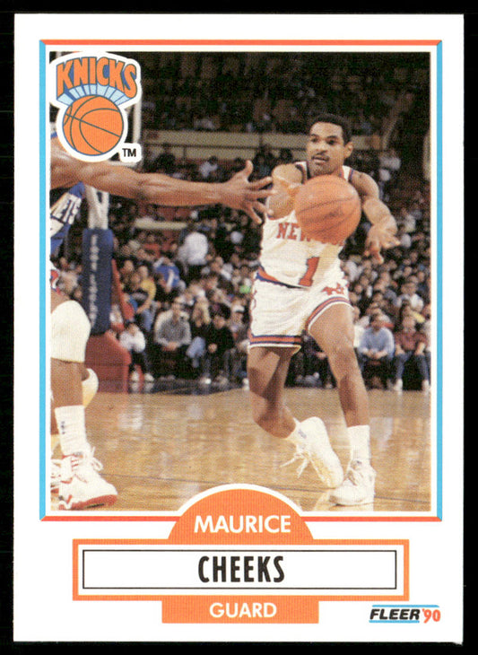 Maurice Cheeks 1990-91 Fleer #124 New York Knicks