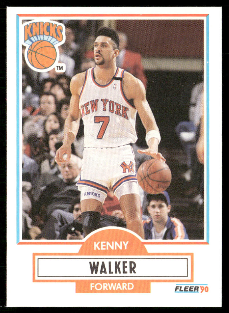 Kenny Walker 1990-91 Fleer #130 New York Knicks