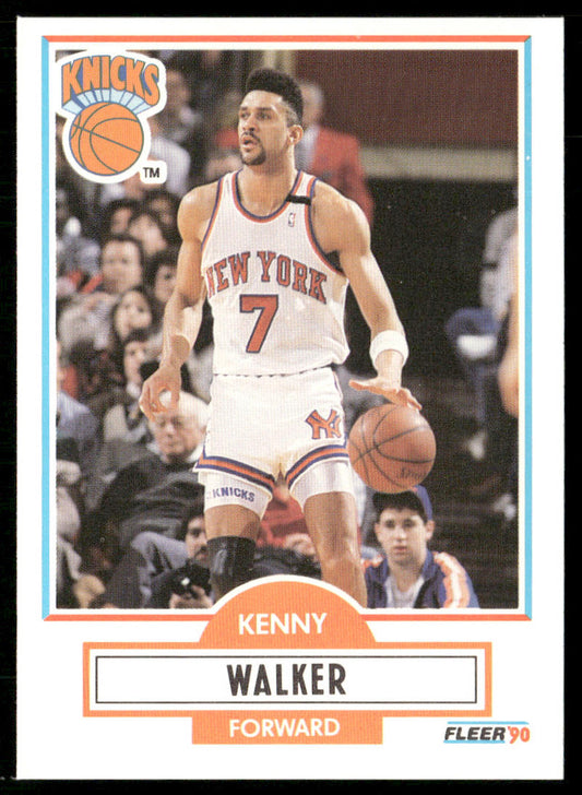 Kenny Walker 1990-91 Fleer #130 New York Knicks