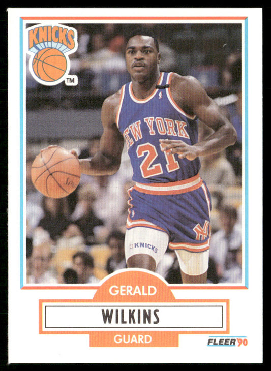 Gerald Wilkins 1990-91 Fleer #131 New York Knicks