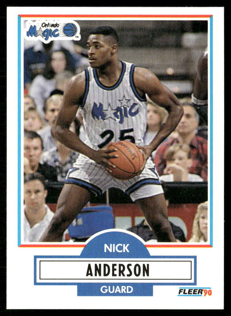 Nick Anderson 1990-91 Fleer #132 RC Orlando Magic
