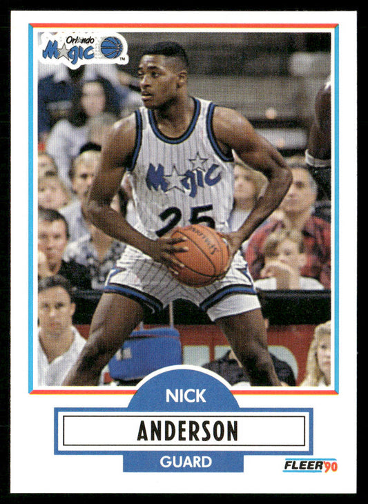Nick Anderson 1990-91 Fleer #132 RC Orlando Magic