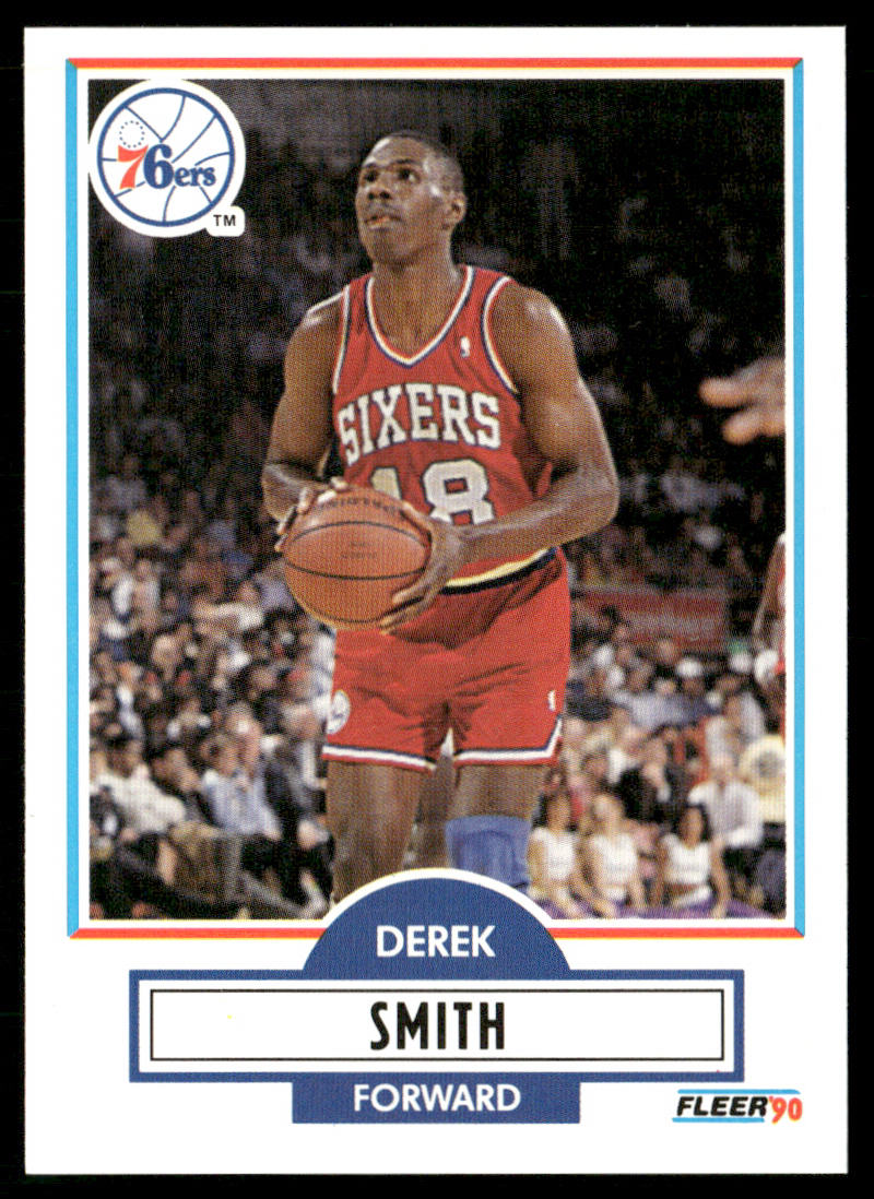 Derek Smith 1990-91 Fleer #145 Philadelphia 76ers
