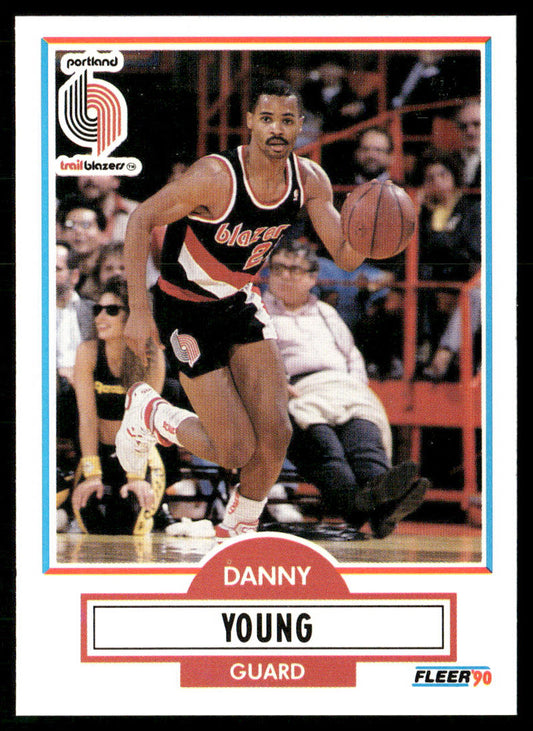 Danny Young 1990-91 Fleer #161 Portland Trail Blazers