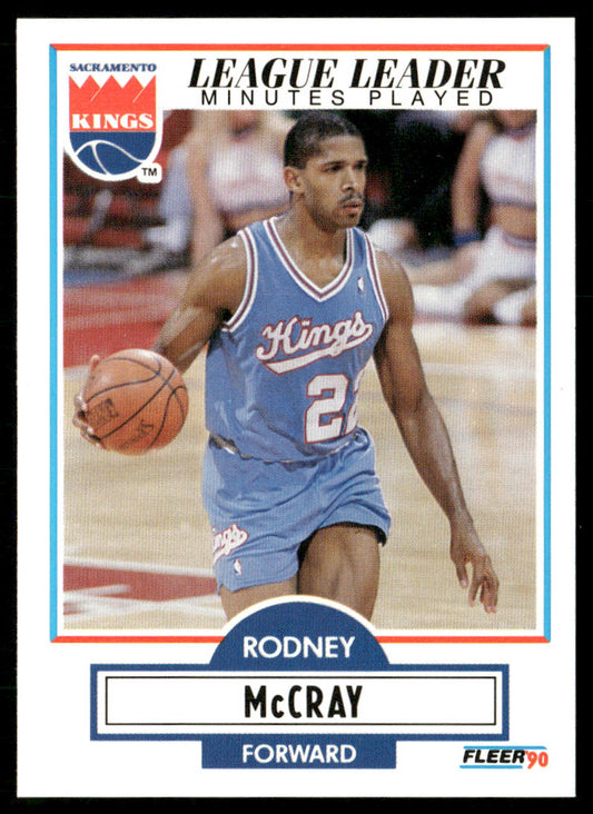 Rodney McCray 1990-91 Fleer #165 Sacramento Kings