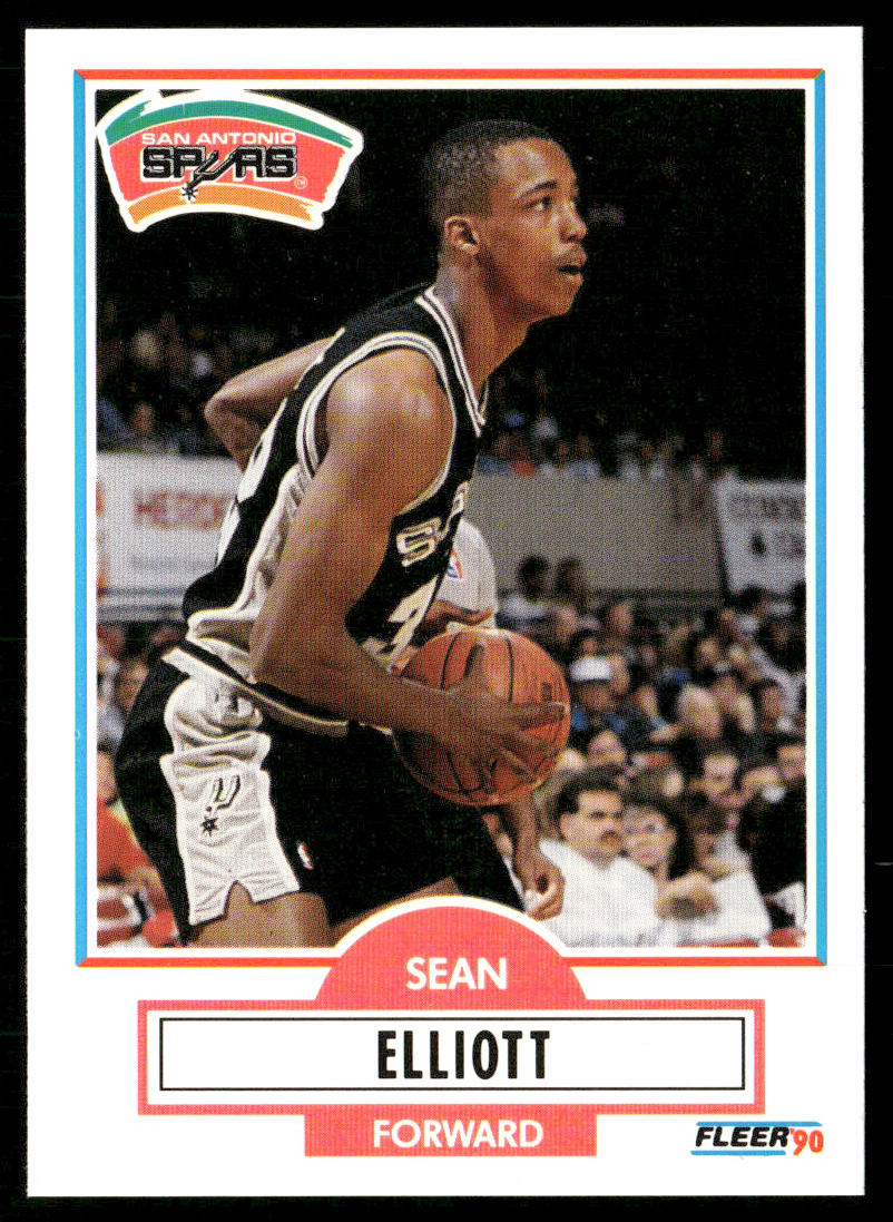 Sean Elliott 1990-91 Fleer #171 RC San Antonio Spurs