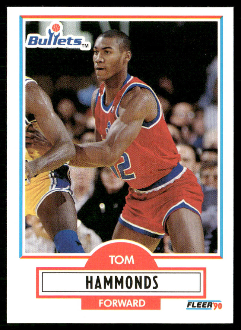 Tom Hammonds 1990-91 Fleer #193 RC Washington Bullets