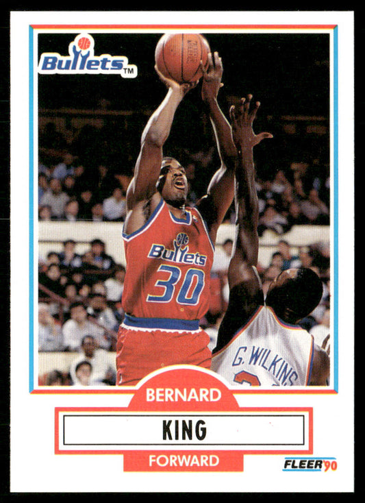 Bernard King 1990-91 Fleer #194 Washington Bullets