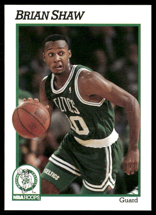 Brian Shaw 1991-92 Hoops #17 Boston Celtics