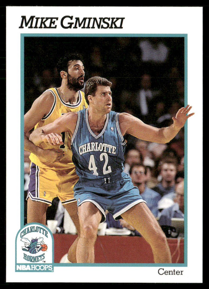 Mike Gminski 1991-92 Hoops #22 Charlotte Hornets