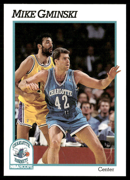 Mike Gminski 1991-92 Hoops #22 Charlotte Hornets