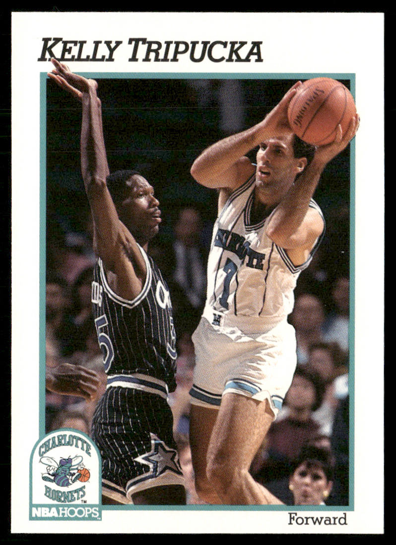 Kelly Tripucka 1991-92 Hoops #25 Charlotte Hornets