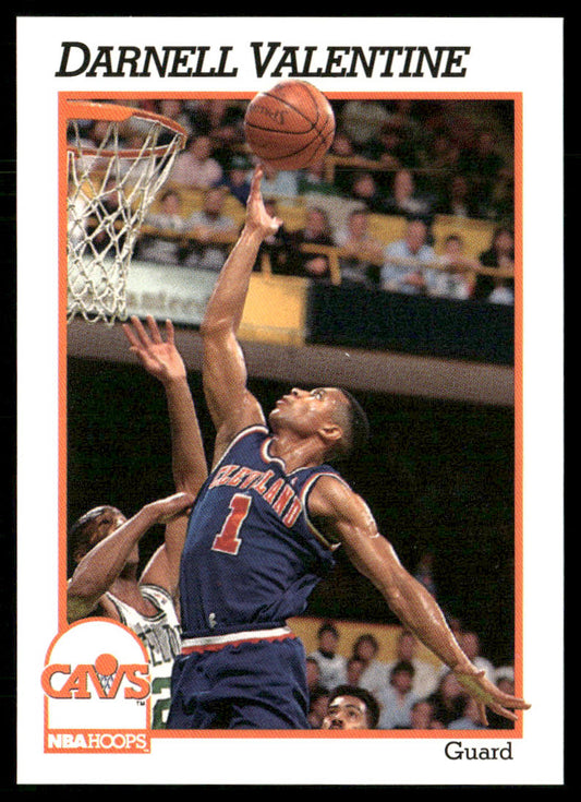 Darnell Valentine 1991-92 Hoops #41 Cleveland Cavaliers