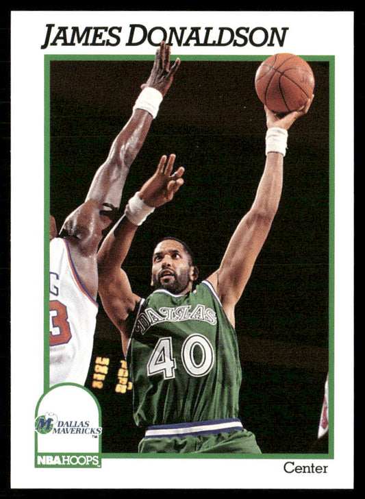 James Donaldson 1991-92 Hoops #45 Dallas Mavericks