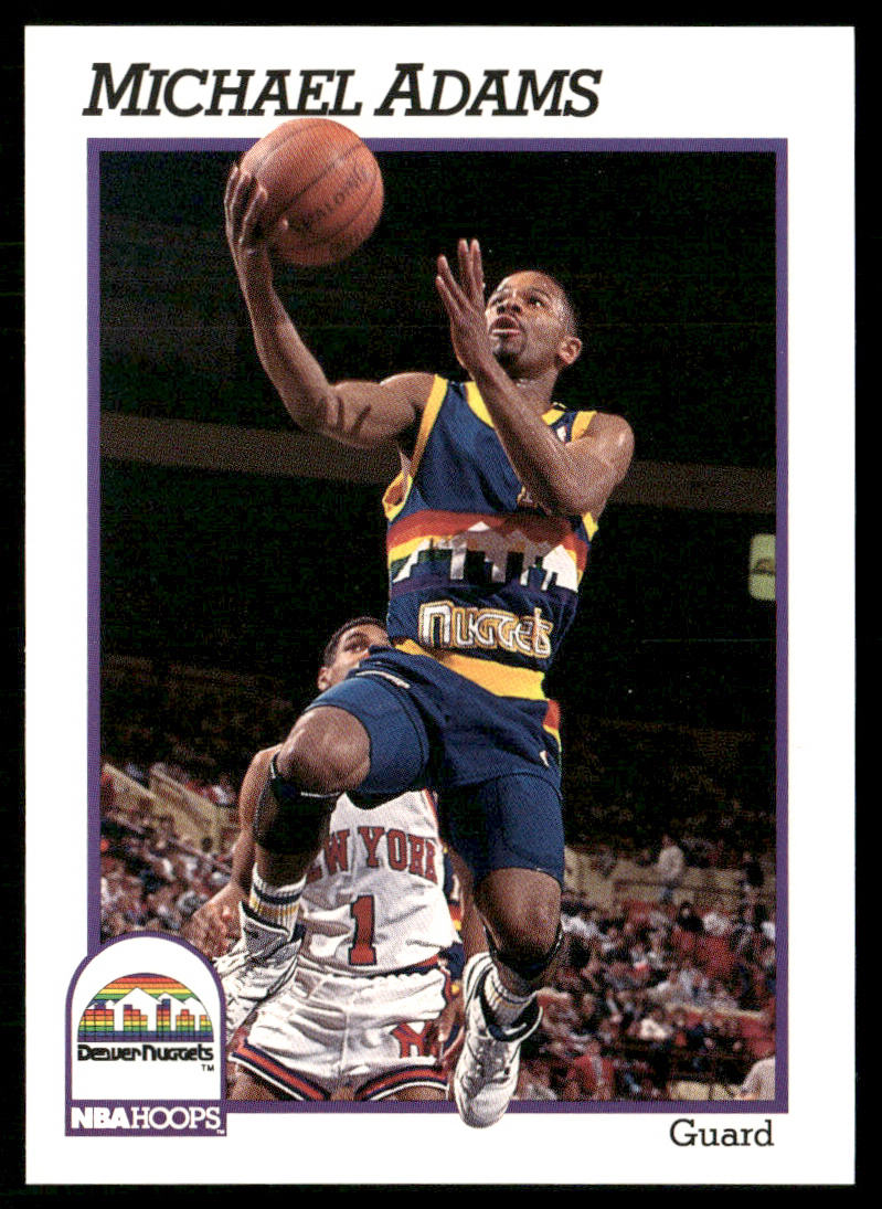 Michael Adams 1991-92 Hoops #51 Denver Nuggets