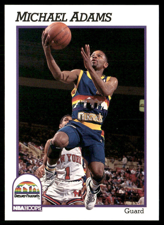 Michael Adams 1991-92 Hoops #51 Denver Nuggets