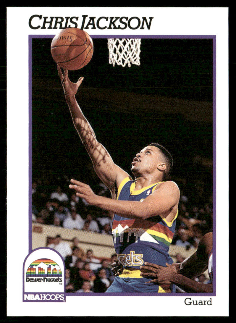 Chris Jackson 1991-92 Hoops #52 Denver Nuggets