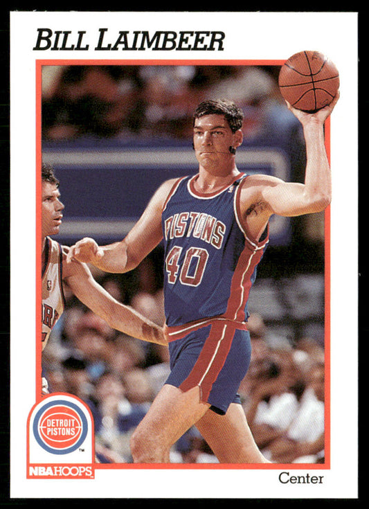 Bill Laimbeer 1991-92 Hoops #63 Detroit Pistons