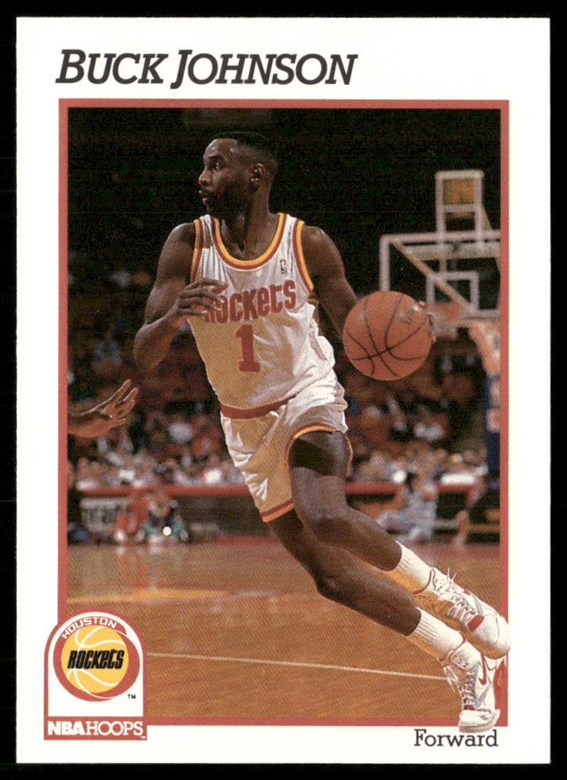 Buck Johnson 1991-92 Hoops #76 Houston Rockets