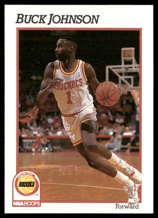 Buck Johnson 1991-92 Hoops #76 Houston Rockets