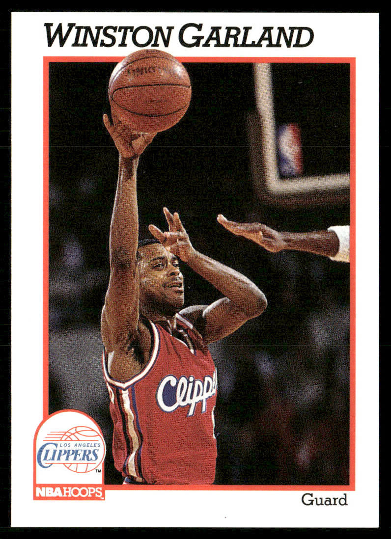 Winston Garland 1991-92 Hoops #91 Los Angeles Clippers