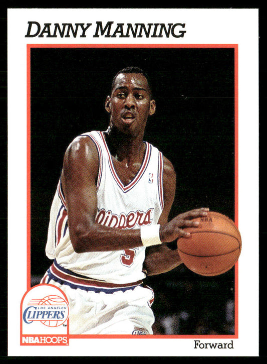 Danny Manning 1991-92 Hoops #94 Los Angeles Clippers