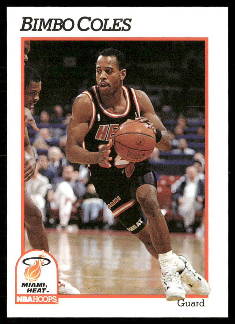 Bimbo Coles 1991-92 Hoops #108 Miami Heat