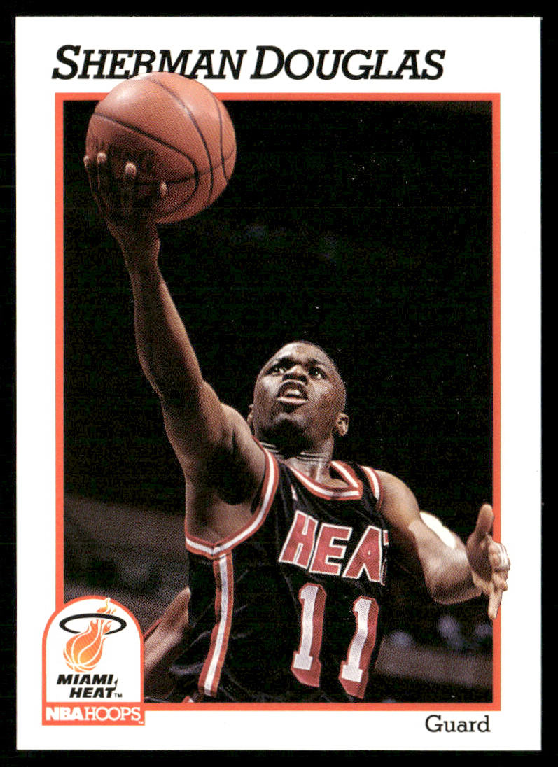 Sherman Douglas 1991-92 Hoops #110 Miami Heat