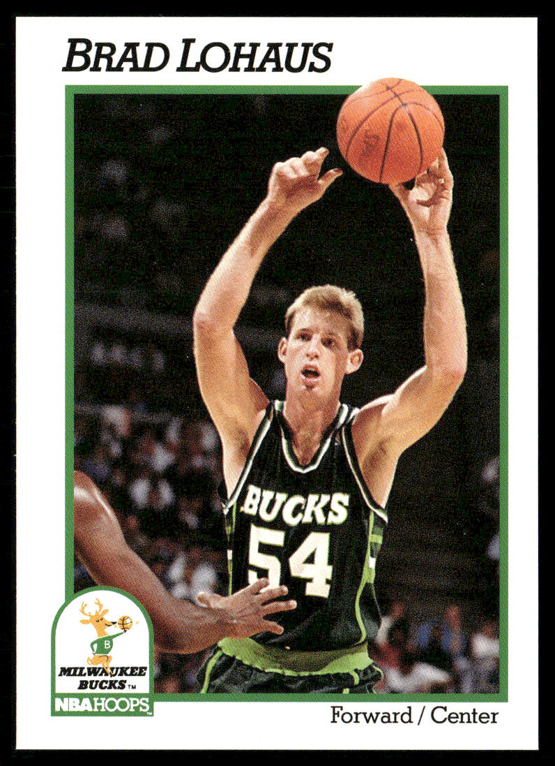 Brad Lohaus 1991-92 Hoops #118 Milwaukee Bucks