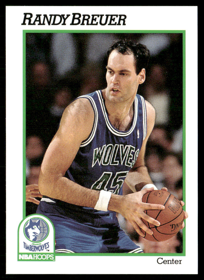 Randy Breuer 1991-92 Hoops #123 Minnesota Timberwolves