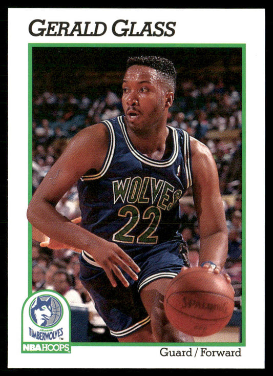 Gerald Glass 1991-92 Hoops #126 RC Minnesota Timberwolves