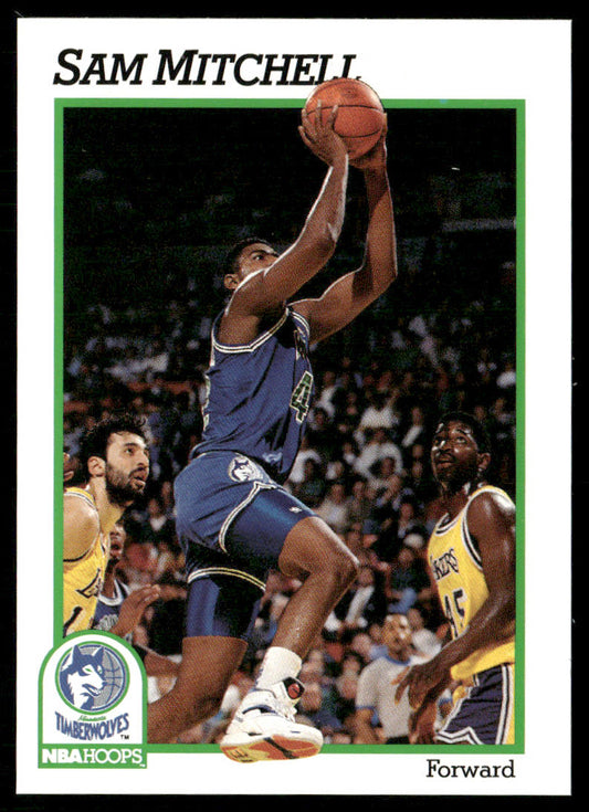 Sam Mitchell 1991-92 Hoops #127 Minnesota Timberwolves