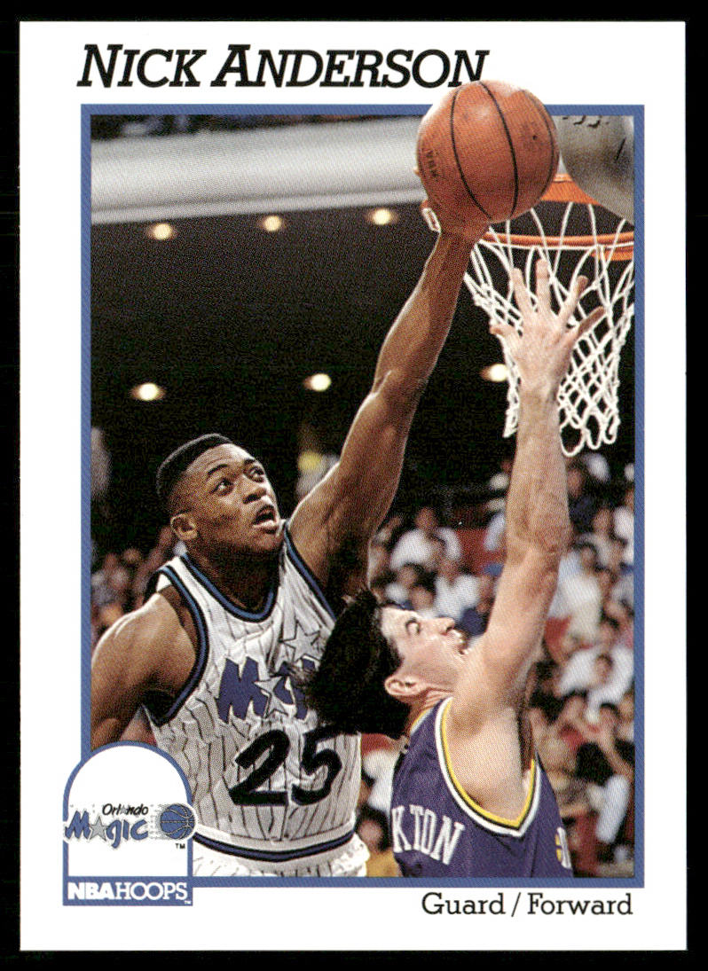 Nick Anderson 1991-92 Hoops #147 Orlando Magic