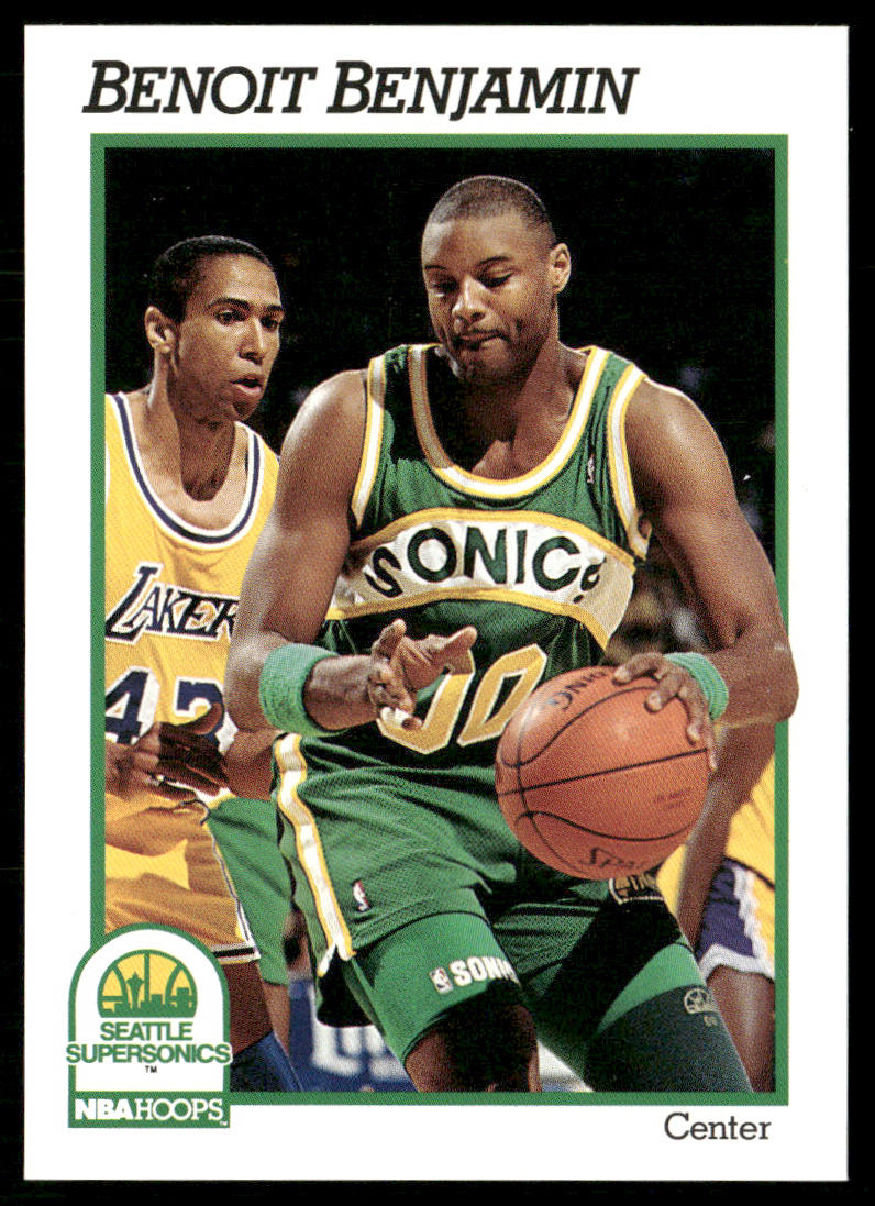 Benoit Benjamin 1991-92 Hoops #197 Seattle SuperSonics