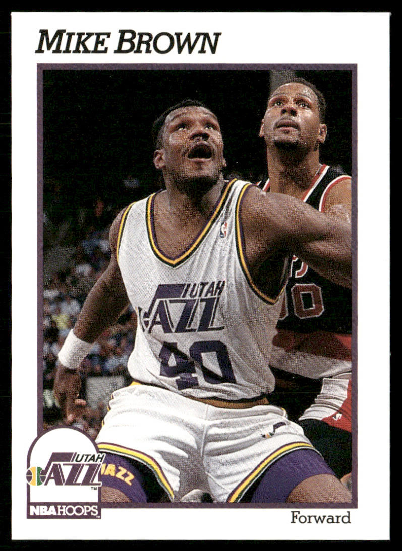 Mike Brown 1991-92 Hoops #206 Utah Jazz