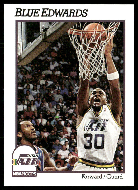 Blue Edwards 1991-92 Hoops #208 Utah Jazz