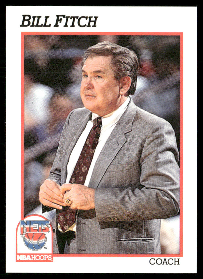 Bill Fitch 1991-92 Hoops #237 New Jersey Nets