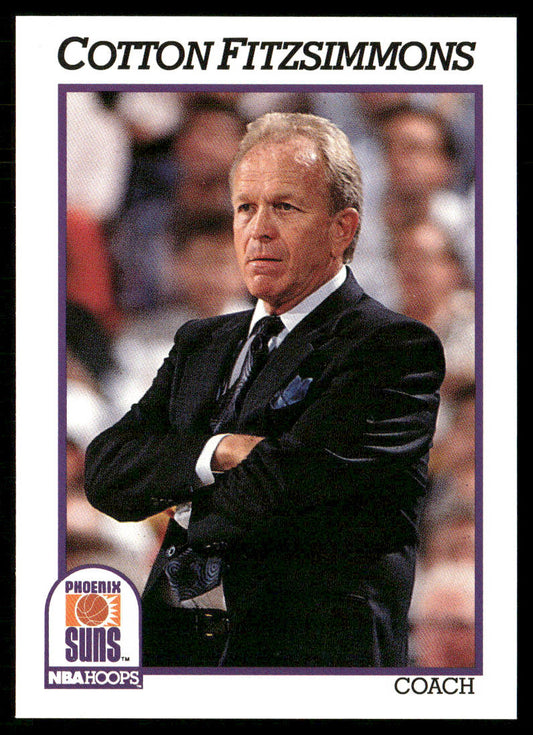 Cotton Fitzsimmons 1991-92 Hoops #241 Phoenix Suns