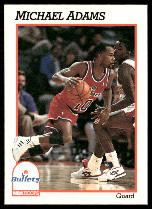 Michael Adams 1991-92 Hoops #443 Washington Bullets