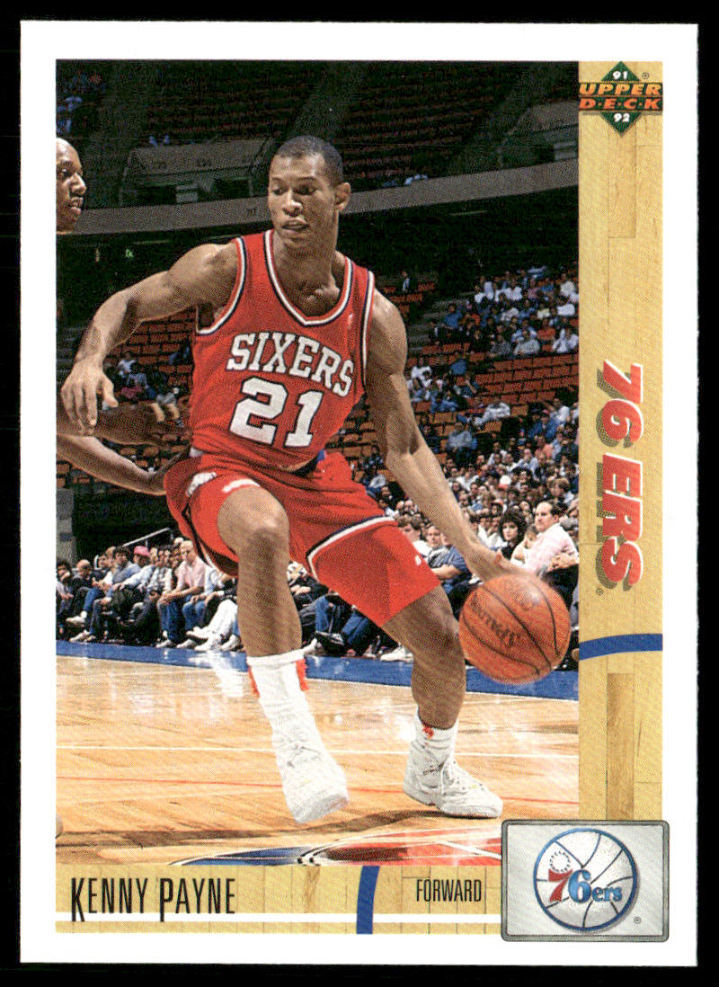 Kenny Payne 1991-92 Upper Deck #28 Philadelphia 76ers